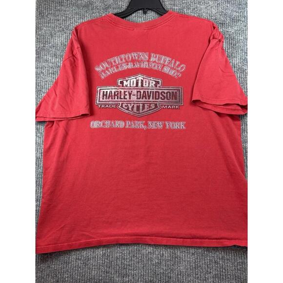 Harley Davidson Buffalo Orchard Park NY TShirt Two Sides Biker Motorcycle 2XL - Picture 5 of 12